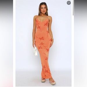 White Fox Boutique Trust Issues Maxi Dress Orange